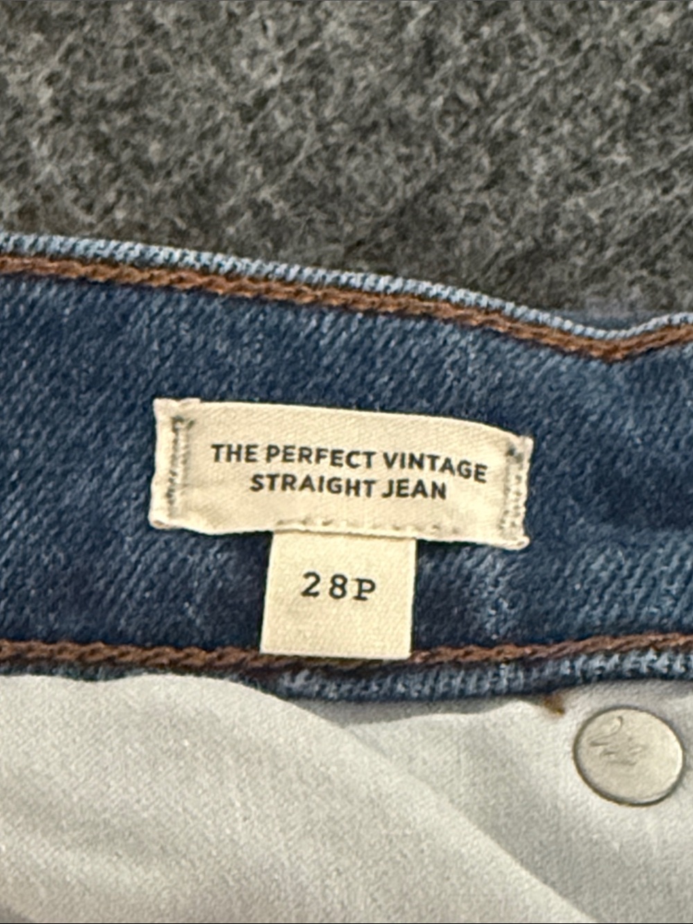 Madewell Perfect Vintage Straight Jeans Womens 28‎ Petite High Rise Denim New - Picture 11 of 13